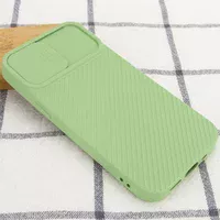 Чехол Camshield Square TPU со шторкой для камеры для Apple iPhone 12 Pro Max (6.7") Фисташковый