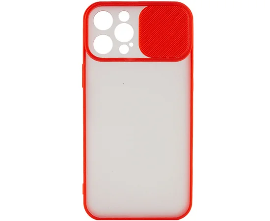 Чохол Camshield mate TPU зі шторкою для камери для Apple iPhone 12 Pro Max (6.7 ") Червоний