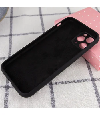 Чохол Silicone Case Full Camera Protective (AA) для Apple iPhone 12 Pro Max (6.7 ") Чорний / Black