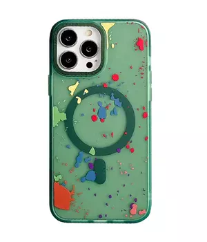 Чехол TPU+PC Flush with MagSafe для Apple iPhone 12 Pro Max (6.7") Dark green