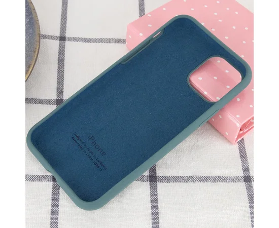 Чохол Silicone Case Full Protective (AA) для Apple iPhone 12 Pro Max (6.7 ") Зелений / Pine green