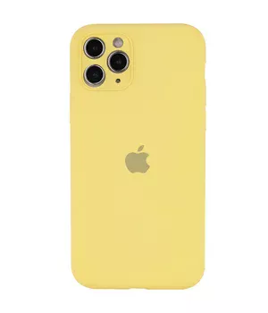 Чохол Silicone Case Full Camera Protective (AA) Apple iPhone 12 Pro Max (6.7") Жовтий / Mellow Yellow