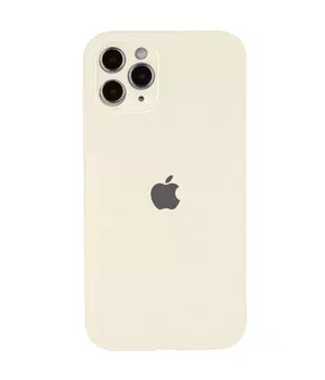 Чехол Silicone Case Full Camera Protective (AA) для Apple iPhone 12 Pro Max (6.7") Бежевый / Antique White