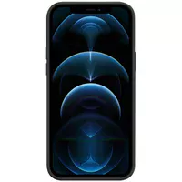 Кожаный чехол Leather Case (AAA) with MagSafe для Apple iPhone 12 Pro Max (6.7") Black