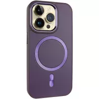 Шкіряний чохол SnapCase with MagSafe для Apple iPhone 12 Pro Max (6.7") Dark Purple