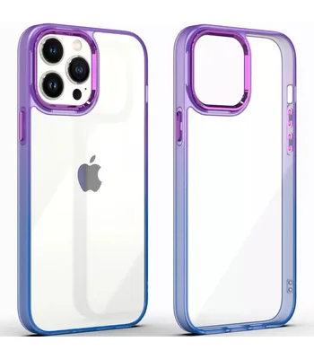 Чехол TPU+PC Fresh sip series для Apple iPhone 12 Pro Max (6.7") Синий / Фиолетовый