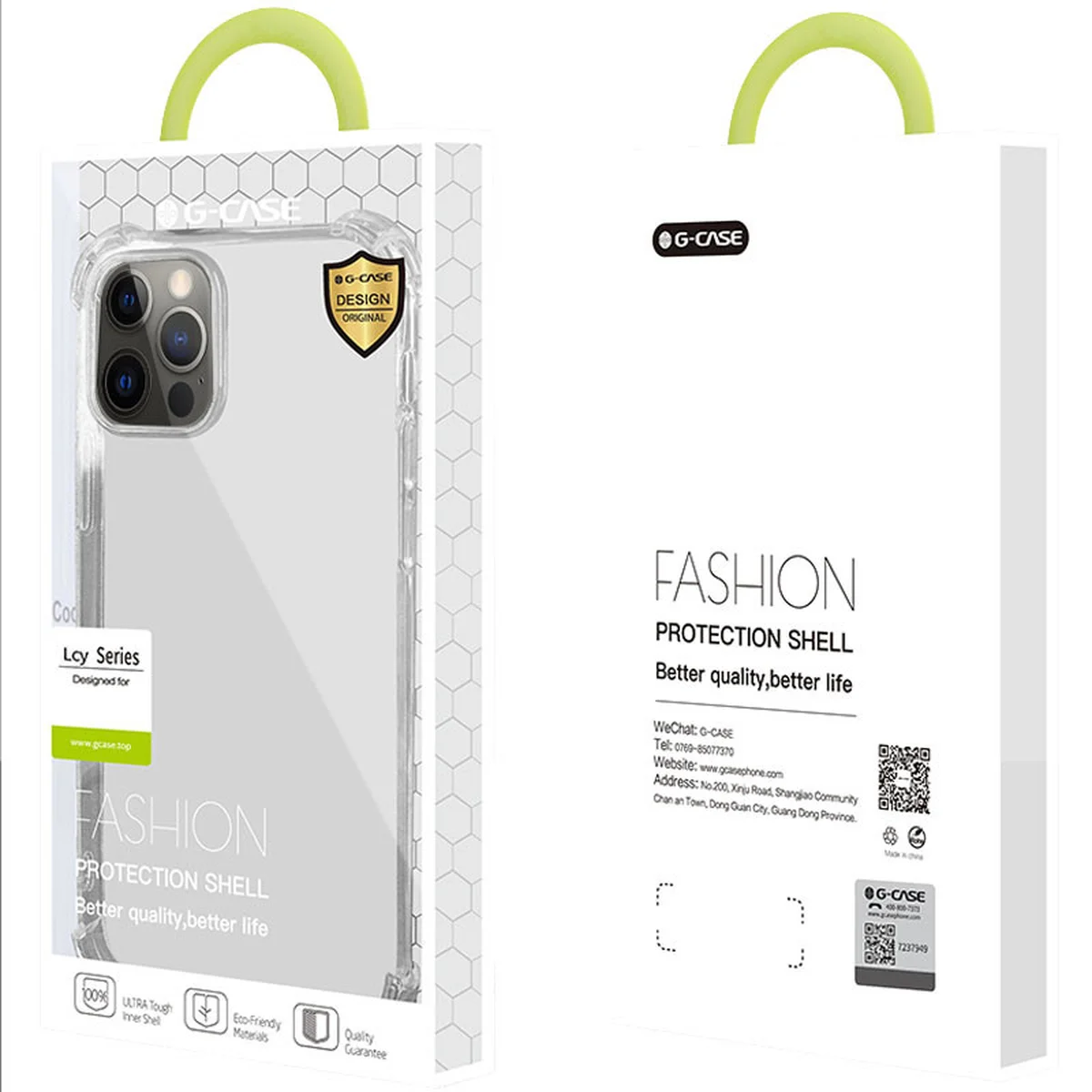 TPU чехол G-Case Lcy Resistant для Apple iPhone 12 Pro Max (6.7") Прозрачный