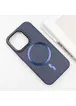 Шкіряний чохол SnapCase with MagSafe для Apple iPhone 12 Pro Max (6.7") Dark Blue