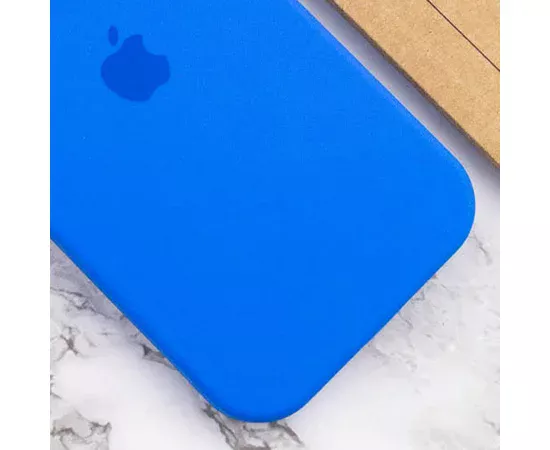 Чохол Silicone Case Full Camera Protective (AA) Apple iPhone 12 Pro Max (6.7") Синій / Capri Blue