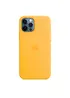 Чохол Silicone case (AAA) full with Magsafe для Apple iPhone 12 Pro Max (6.7 ") Жовтий / Sunflower