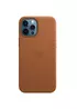 Шкіряний чохол Leather Case (AAA) з MagSafe and Animation для Apple iPhone 12 Pro Max (6.7") Saddle Brown