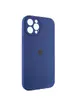 Чохол Silicone Case Full Camera Protective (AA) для Apple iPhone 12 Pro Max (6.7 ") Синій / Deep navy