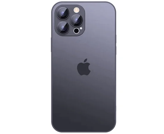 Чохол TPU+Glass Sapphire matte case для Apple iPhone 12 Pro Max (6.7") Graphite Black