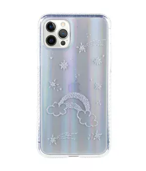 TPU+Glass чехол Aurora Space для Apple iPhone 12 Pro Max (6.7") Радуга