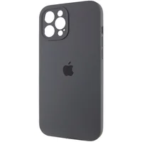 Чохол Silicone Case Full Camera Protective (AA) для Apple iPhone 12 Pro Max (6.7") Сірий / Dark Gray / PVH