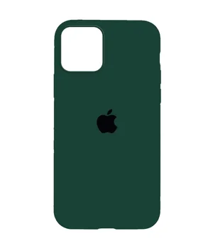 Чохол Silicone Case Full Protective (AA) для Apple iPhone 12 Pro Max (6.7") Зелений / Forest green