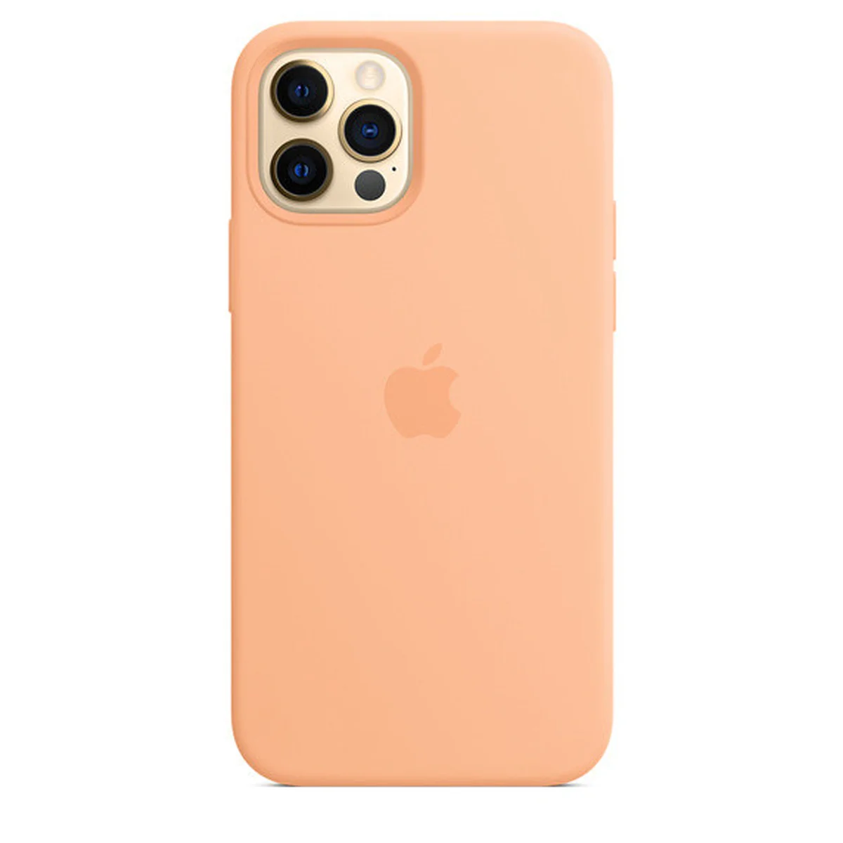 Чехол Silicone Case Full Protective (AA) для Apple iPhone 12 Pro Max (6.7") Оранжевый / Cantaloupe