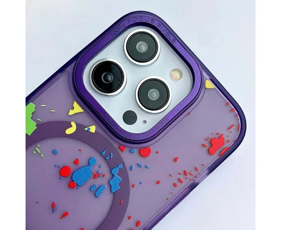 Чехол TPU+PC Flush with MagSafe для Apple iPhone 12 Pro Max (6.7") Dark purple