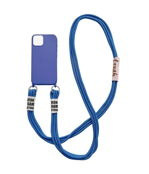 Чехол TPU two straps California для Apple iPhone 12 Pro Max (6.7") Синий / Iris