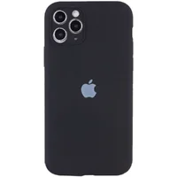 Чехол Silicone Case Full Camera Protective (AA) для Apple iPhone 12 Pro Max (6.7") Черный / Black