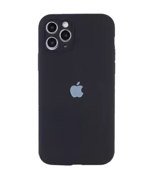 Чохол Silicone Case Full Camera Protective (AA) для Apple iPhone 12 Pro Max (6.7 ") Чорний / Black