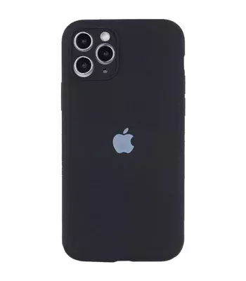 Чохол Silicone Case Full Camera Protective (AA) для Apple iPhone 12 Pro Max (6.7 ") Чорний / Black