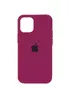Чехол Silicone Case Full Protective (AA) для Apple iPhone 12 Pro Max (6.7") Бордовый / Maroon