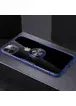 TPU+PC чехол Deen CrystalRing for Magnet (opp) для Apple iPhone 12 Pro Max (6.7") Бесцветный / Синий
