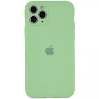 Чохол Silicone Case Full Camera Protective (AA) для Apple iPhone 12 Pro Max (6.7 ") М'ятний / Mint