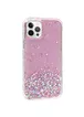 TPU чохол Star Glitter для Apple iPhone 12 Pro Max (6.7 ") Прозорий / Рожевий