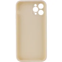 Силиконовый чехол Candy Full Camera для Apple iPhone 12 Pro Max (6.7") Бежевый / Antigue White