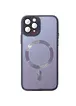 Чохол TPU+Glass Sapphire Midnight with MagSafe для Apple iPhone 12 Pro Max (6.7") Фіолетовий / Deep Purple