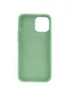 Чохол Silicone case (AAA) full with Magsafe and Animation для Apple iPhone 12 Pro Max (6.7 ") Зелений / Pistachio