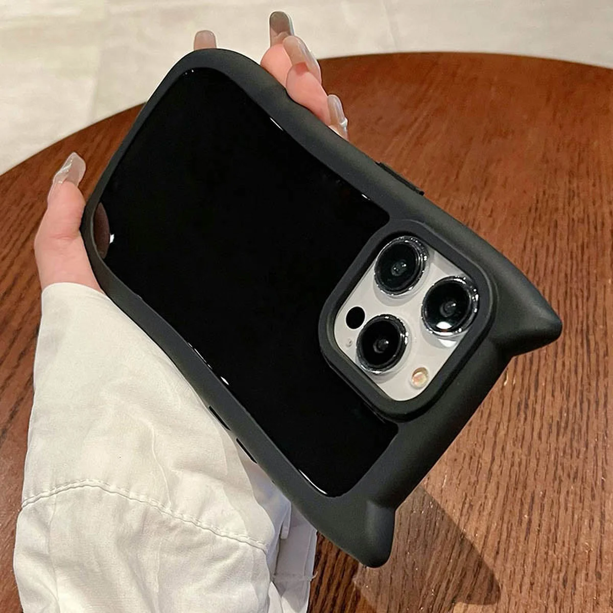 Чохол TPU GETMAN Cat with straps для Apple iPhone 12 Pro Max (6.7") Black