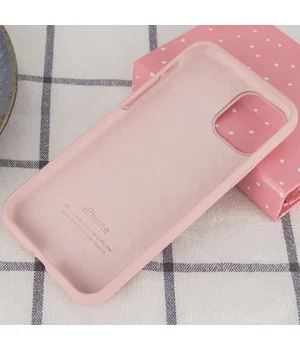 Чохол Silicone Case Full Protective (AA) для Apple iPhone 12 Pro Max (6.7 ") Рожевий / Pink Sand