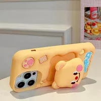 Силиконовый чехол Funny 3D для Apple iPhone 12 Pro Max (6.7") Little bear