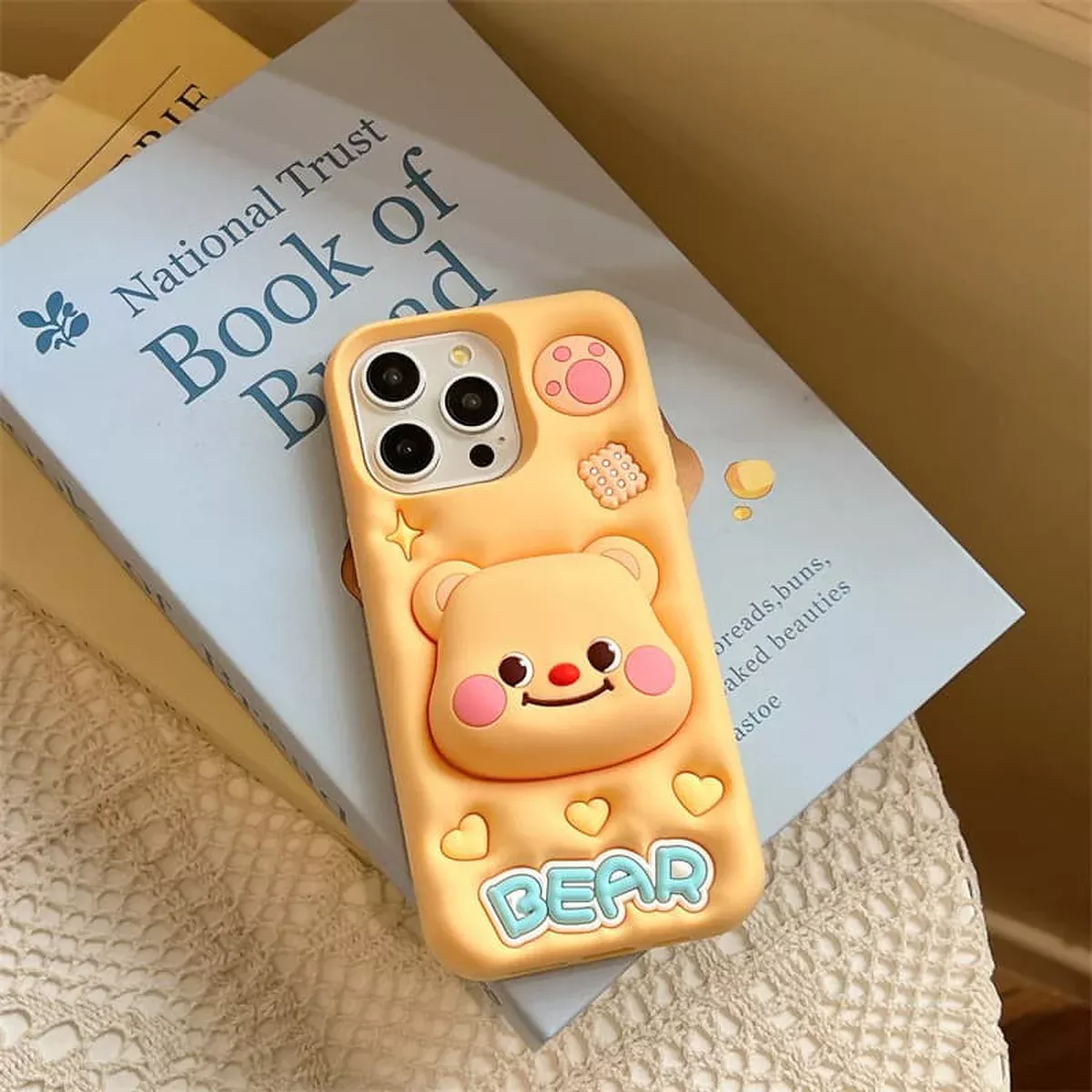 Силиконовый чехол Funny 3D для Apple iPhone 12 Pro Max (6.7") Little bear