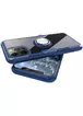 TPU + PC чохол Deen CrystalRing for Magnet (opp) для Apple iPhone 12 Pro Max (6.7 ") Безбарвний / Темно-синій