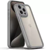 TPU чохол Transparent + Colour 1,5mm для Apple iPhone 12 Pro Max (6.7") Grey