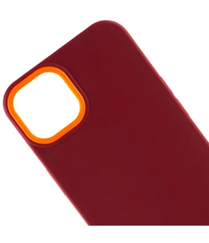 Чохол TPU+PC Bichromatic для Apple iPhone 12 Pro Max (6.7") Brown burgundy / Orange