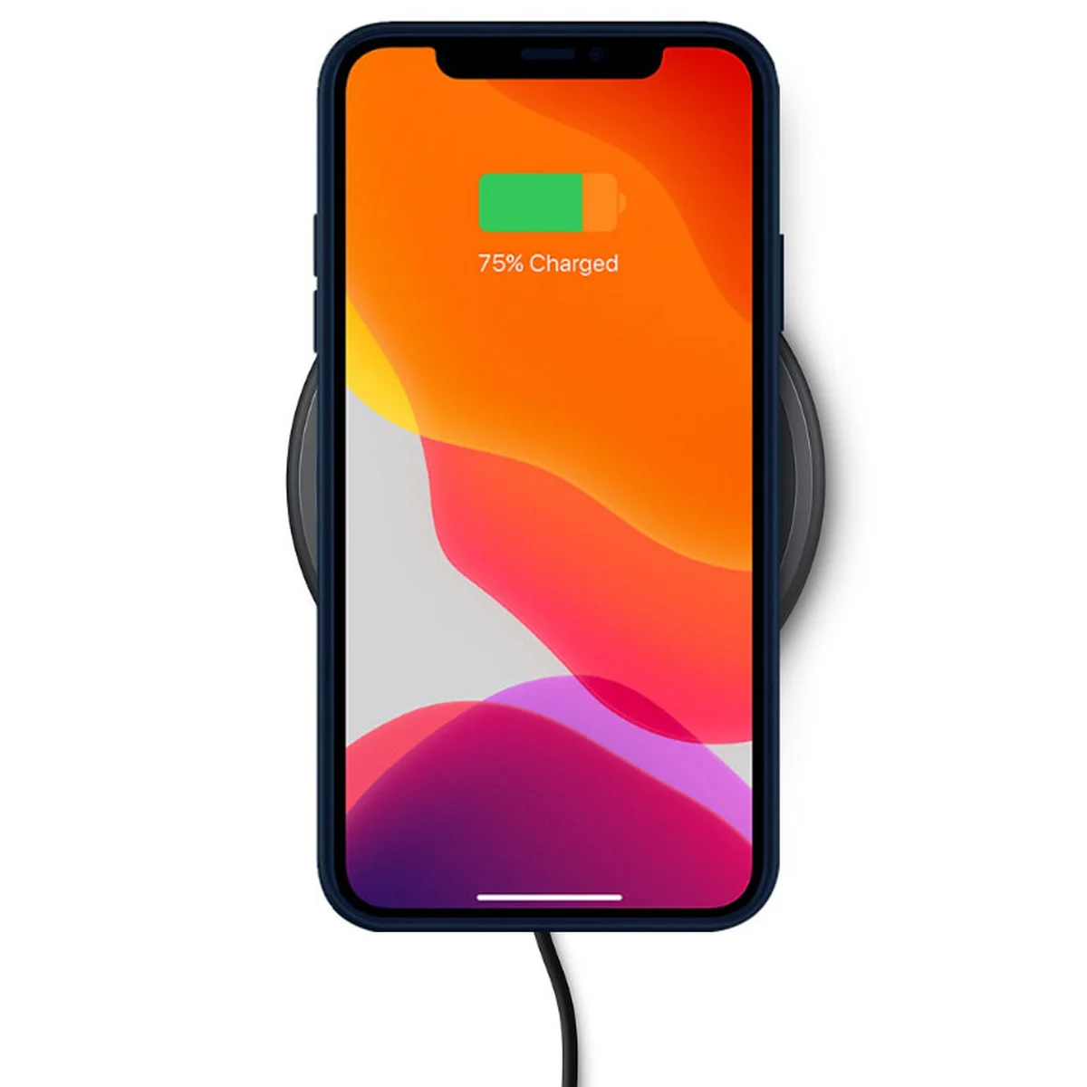 Кожаный чехол K-Doo Noble Collection для Apple iPhone 12 Pro Max (6.7") Темно-синий