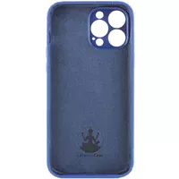 Чохол Silicone Case Lakshmi Square Full Camera для Apple iPhone 12 Pro Max (6.7") Синій / Deep navy