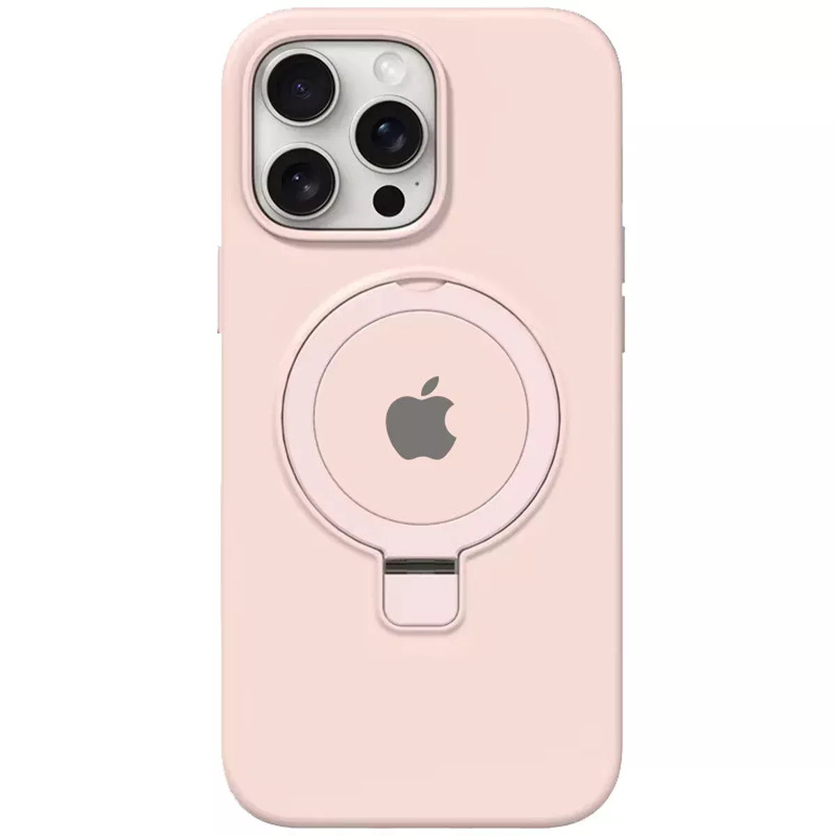 Чехол Silicone Case Full Protective with Ring для Apple iPhone 12 Pro Max (6.7") Pink