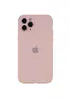 Чехол Silicone Case Full Camera Protective (AA) для Apple iPhone 12 Pro Max (6.7") Розовый / Pink Sand