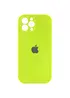 Чохол Silicone Case Full Camera Protective (AA) Apple iPhone 12 Pro Max (6.7") Кислотно-зелений / Acid Green