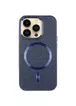 Шкіряний чохол SnapCase with MagSafe для Apple iPhone 12 Pro Max (6.7") Dark Blue