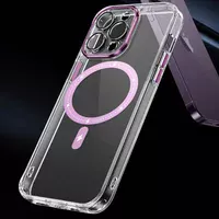 Чохол TPU+PC Colorful with MagSafe для Apple iPhone 12 Pro Max (6.7") Pink