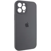 Чохол Silicone Case Full Camera Protective (AA) для Apple iPhone 12 Pro Max (6.7") Сірий / Dark Gray / PVH