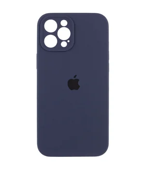 Чохол Silicone Case Full Camera Protective (AA) для Apple iPhone 12 Pro Max (6.7 ") Темно-синій / Midnight blue