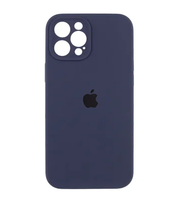 Чехол Silicone Case Full Camera Protective (AA) для Apple iPhone 12 Pro Max (6.7") Темно-синий / Midnight blue
